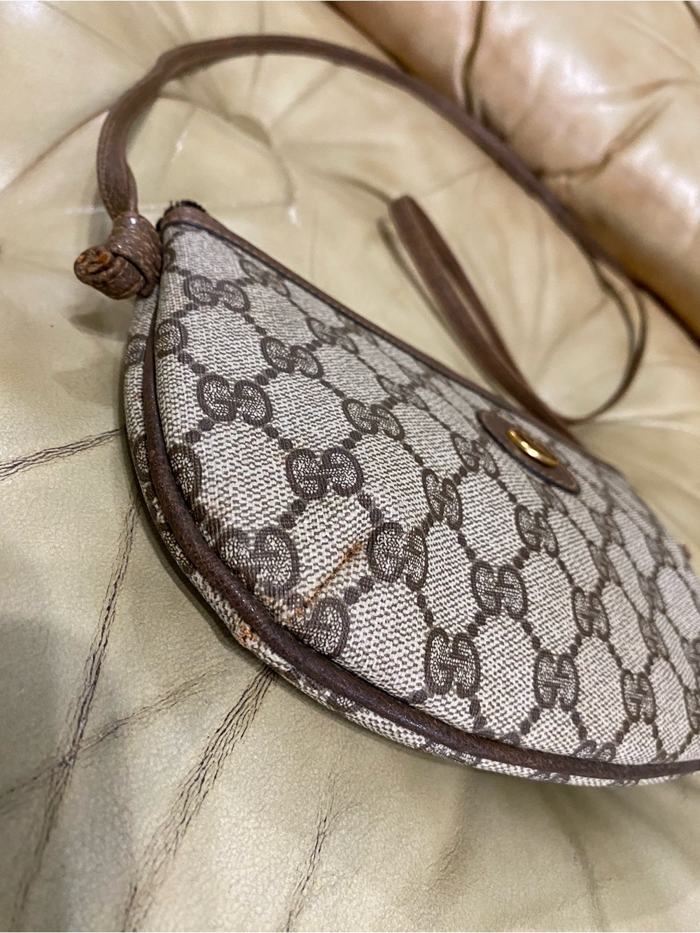 Vintage Gucci Crossbody GG Monogram Authentic - Picture 9 of 16